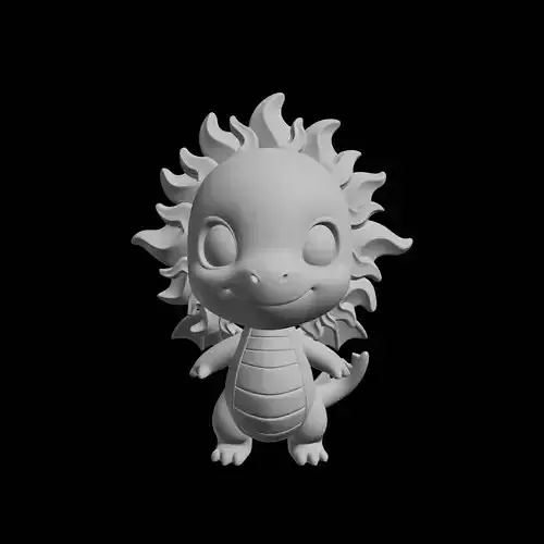 Chibi Dragon Print Model
