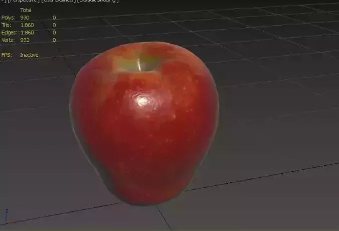 Apple M26 Low-poly 3D model 3