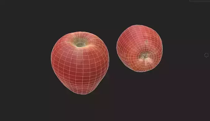Apple M26 Low-poly 3D model 2