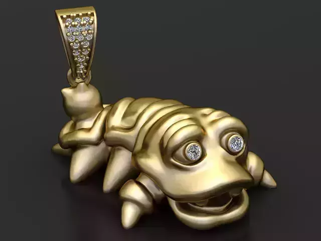 Cute Creature Pendant  3D Printable Jewelry Model