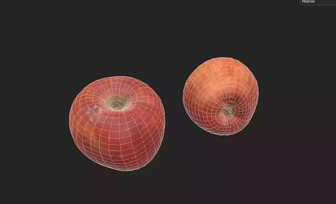 Apple M27 Low-poly 3D model 2