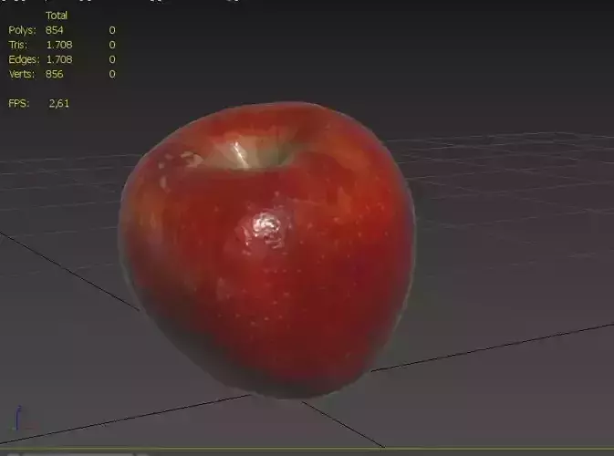 Apple M27 Low-poly 3D model 3
