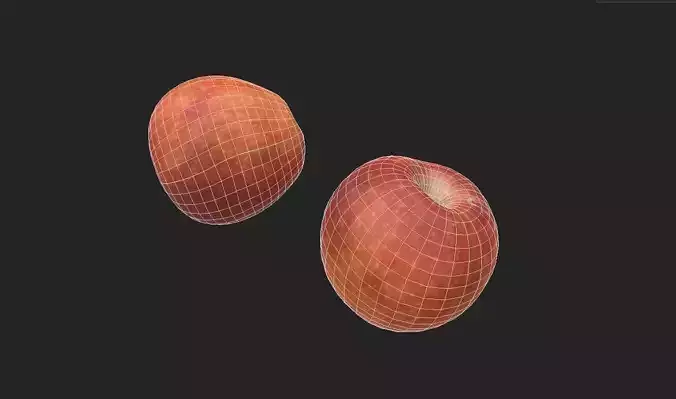Apple M27 Low-poly 3D model 7