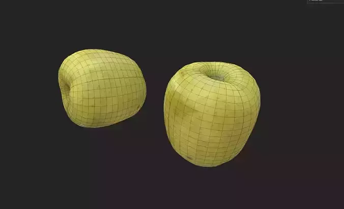 Apple M29 Low-poly 3D model 7