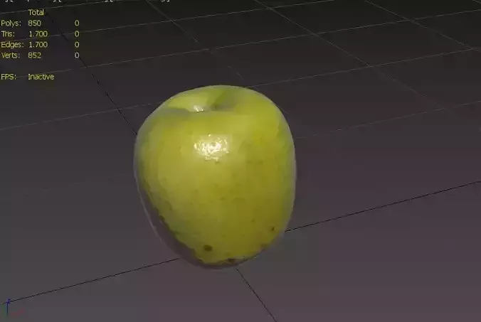 Apple M29 Low-poly 3D model 3