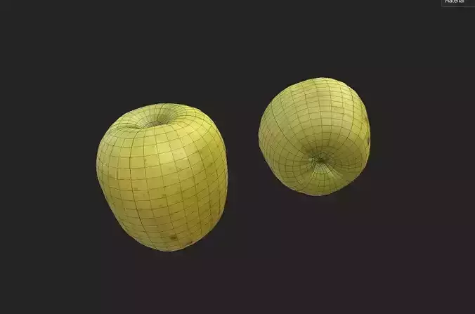 Apple M29 Low-poly 3D model 2