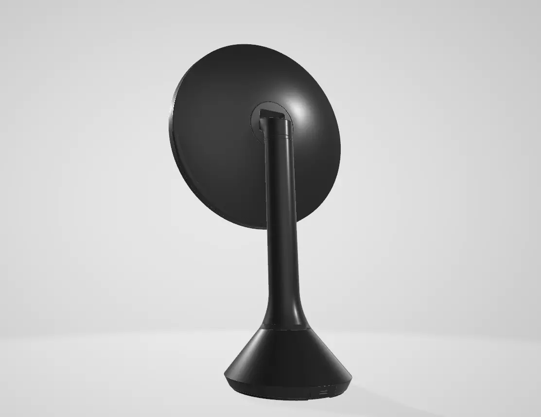 Round Sensor Makeup Mirror with Touch Control Brightnes Low-poly 3D model