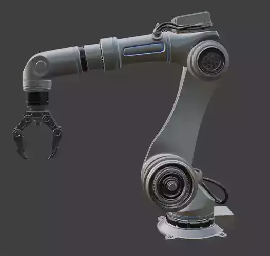 Industrial Robotic Arm 3D Model