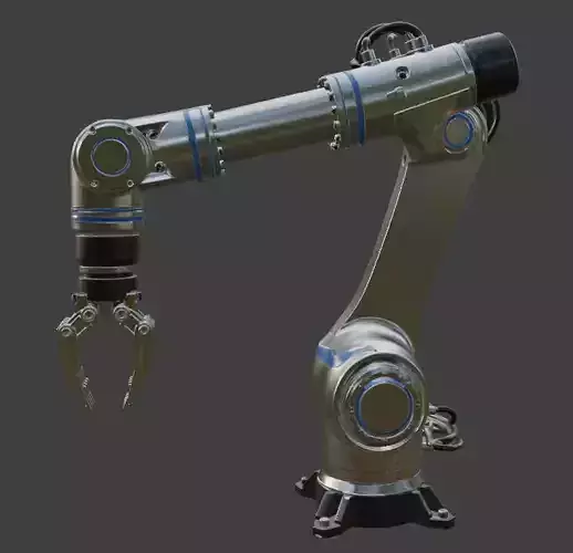 Industrial Robotic Arm 3D Model