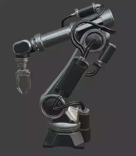 Industrial Robotic Arm 3D Model