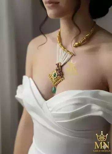 Royal Serpent Cascade Necklace