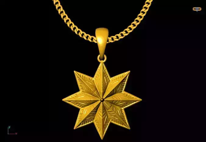 Star pendant charms - one inch pendant