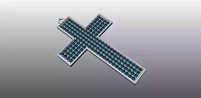 Cross philadelphia eagles pendant 3D print model