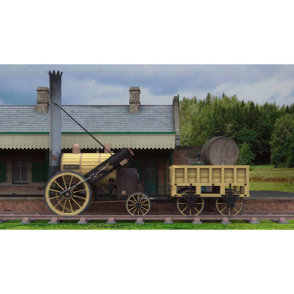 Rocket Train 3D model_1