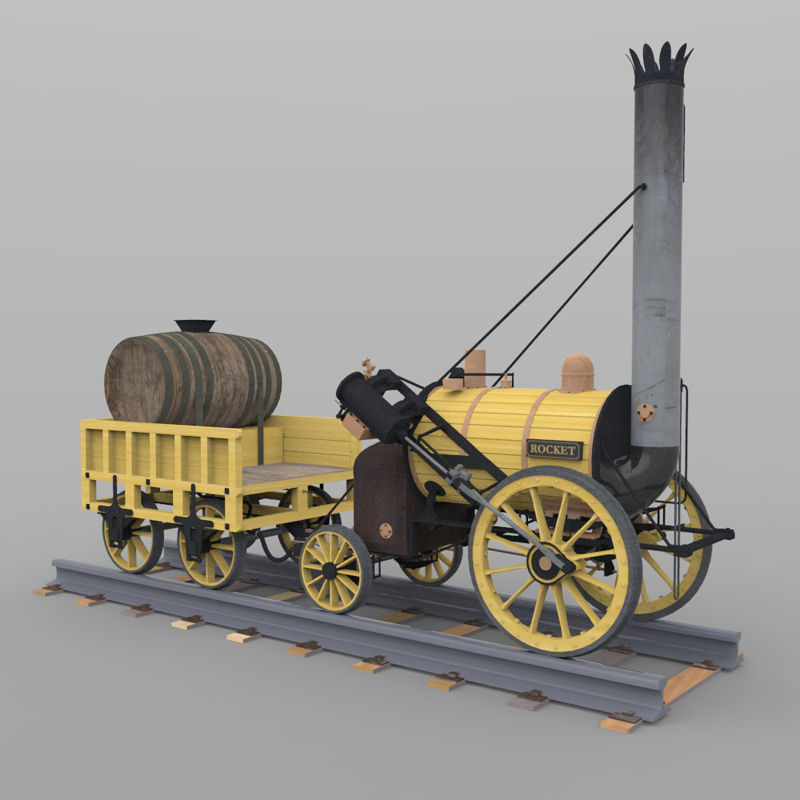 Rocket Train 3D model_5