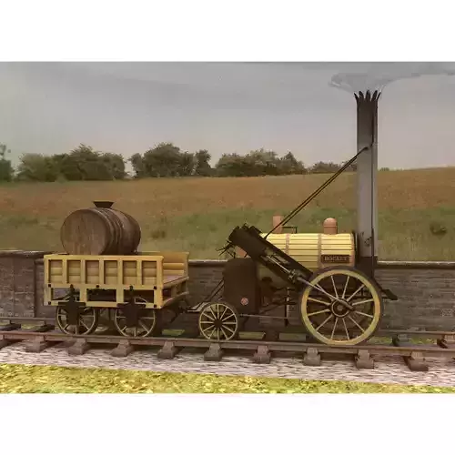 Rocket Train 3D model