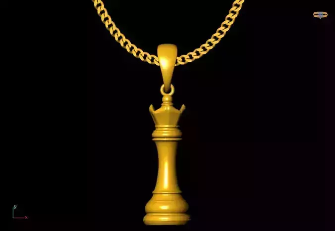 Chess pendant charms - one inch pendant