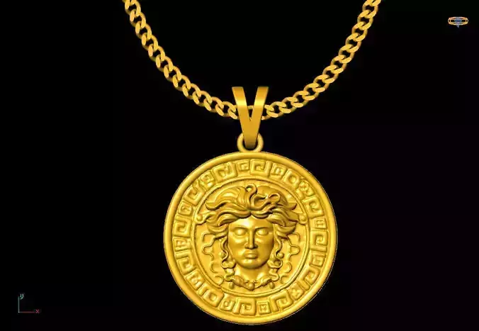 Medusa pendant charms - one inch pendant