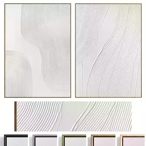 Plaster Two Photo Frame 538