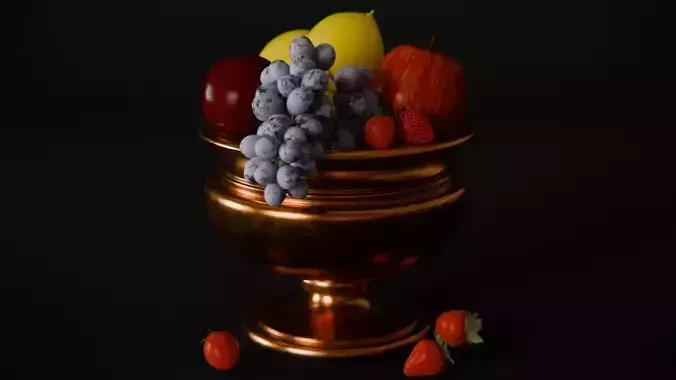 Fruits 3d Scene