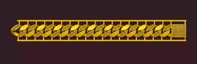 hollow cuban chain 3dm file jali