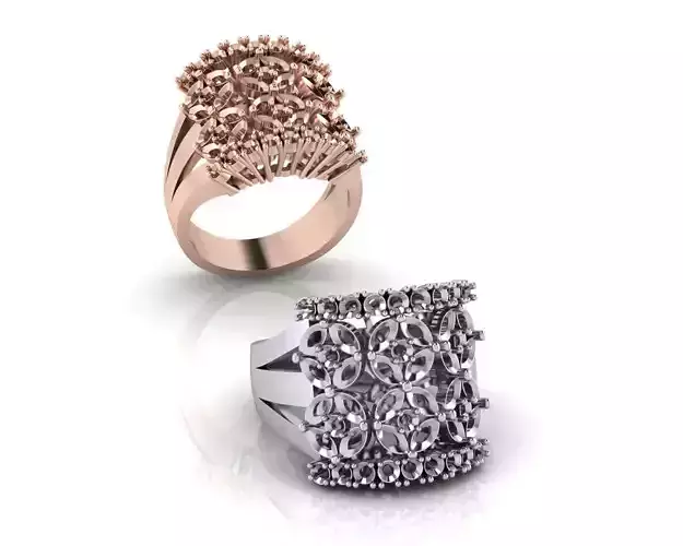 marquise and round jewelry ring