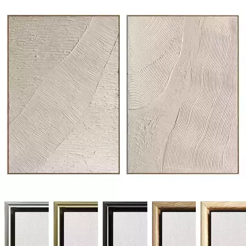 Plaster Two Photo Frame 540