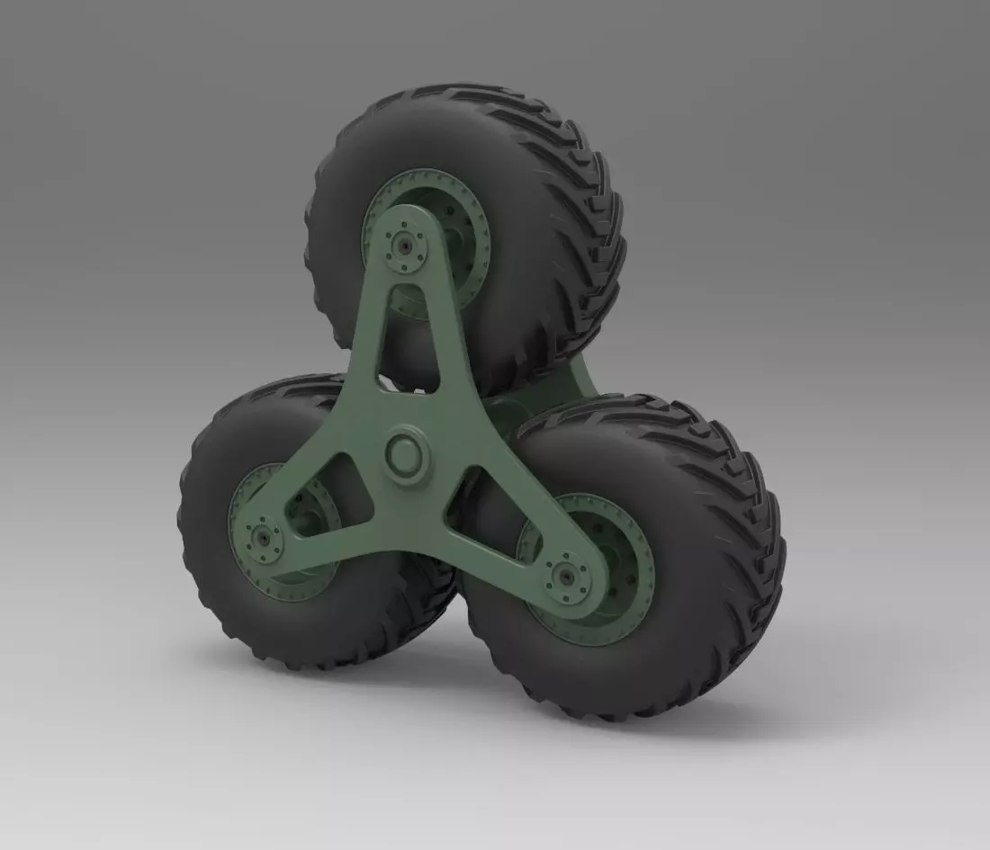Terrastar wheel system 3D model_0