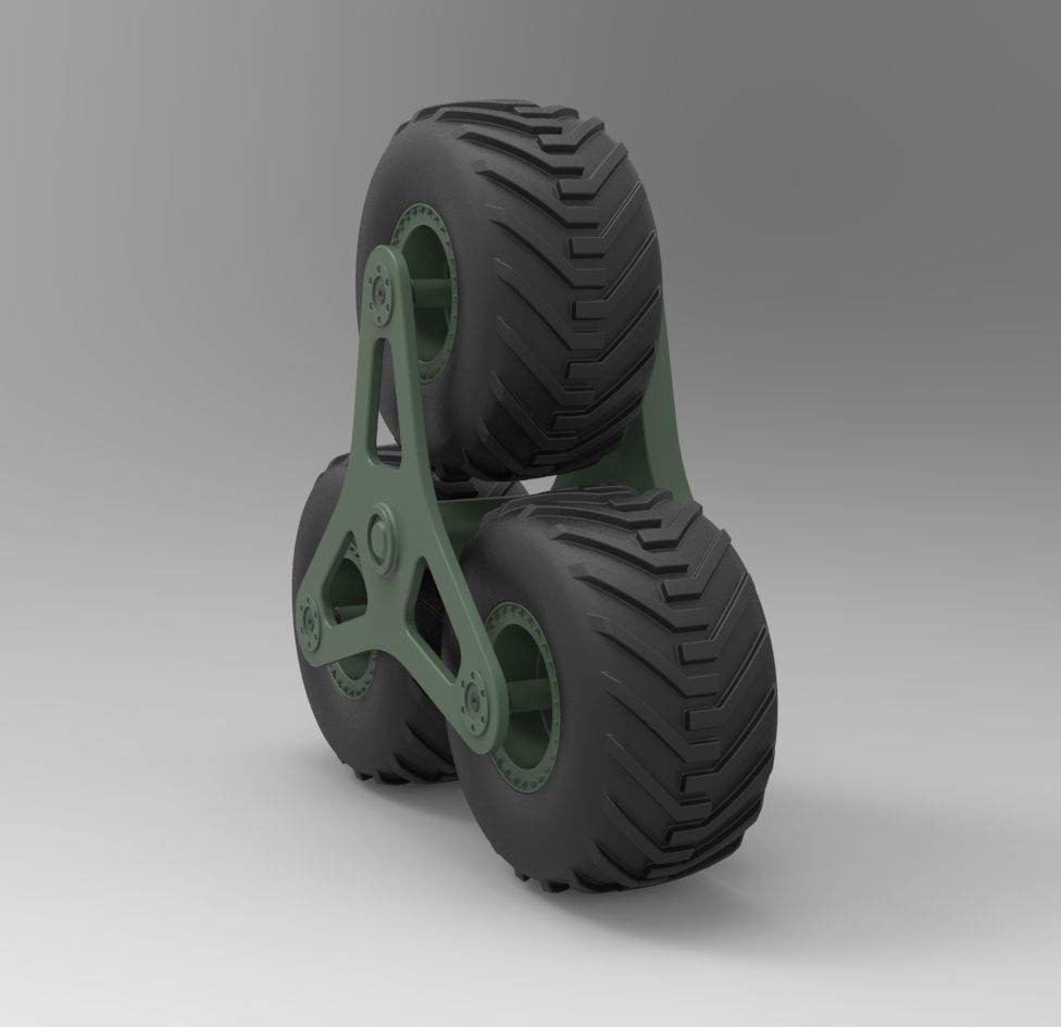 Terrastar wheel system 3D model_1