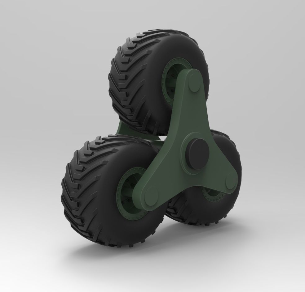 Terrastar wheel system 3D model_3