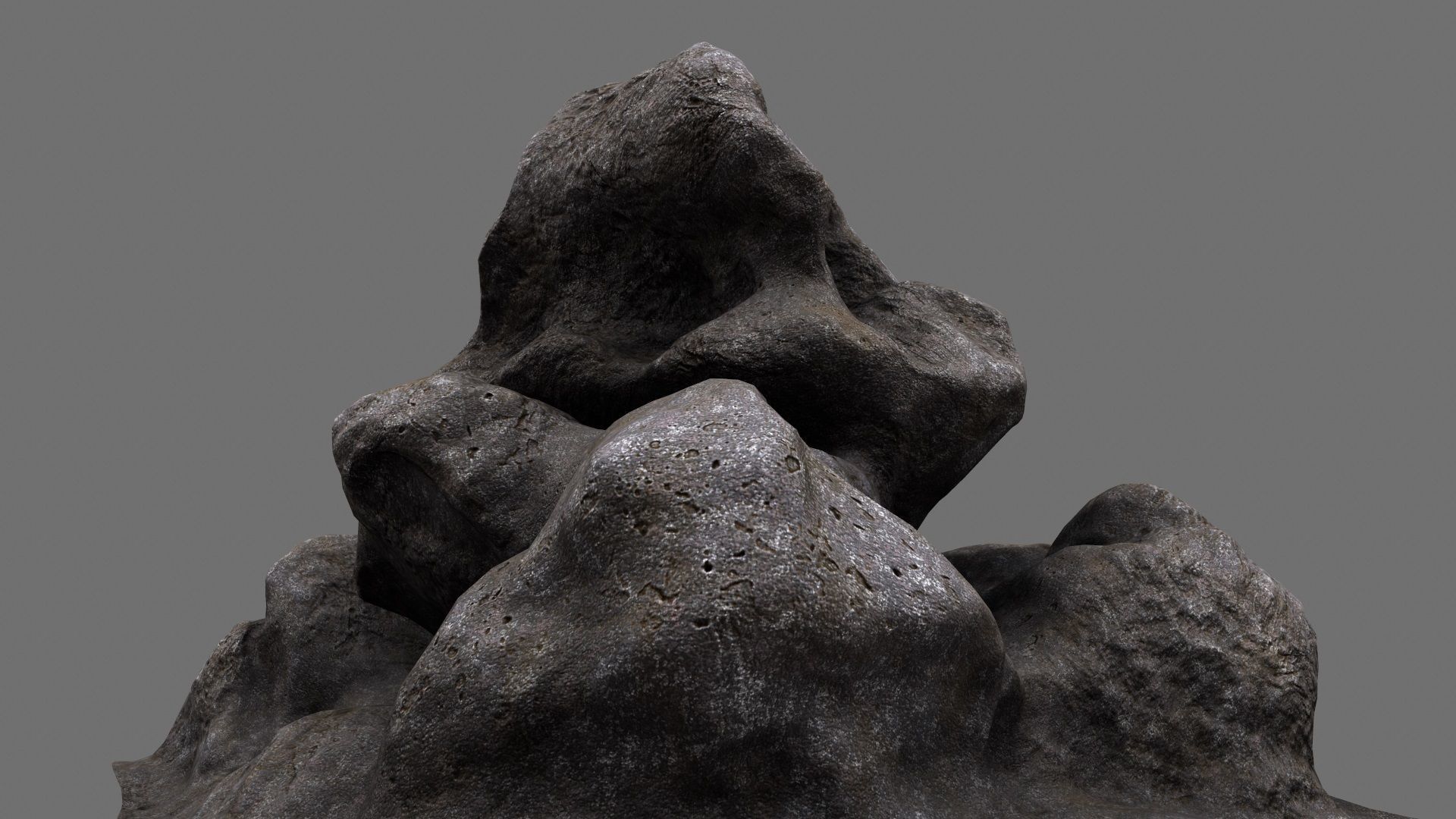 Rock Low-poly 3D model_6