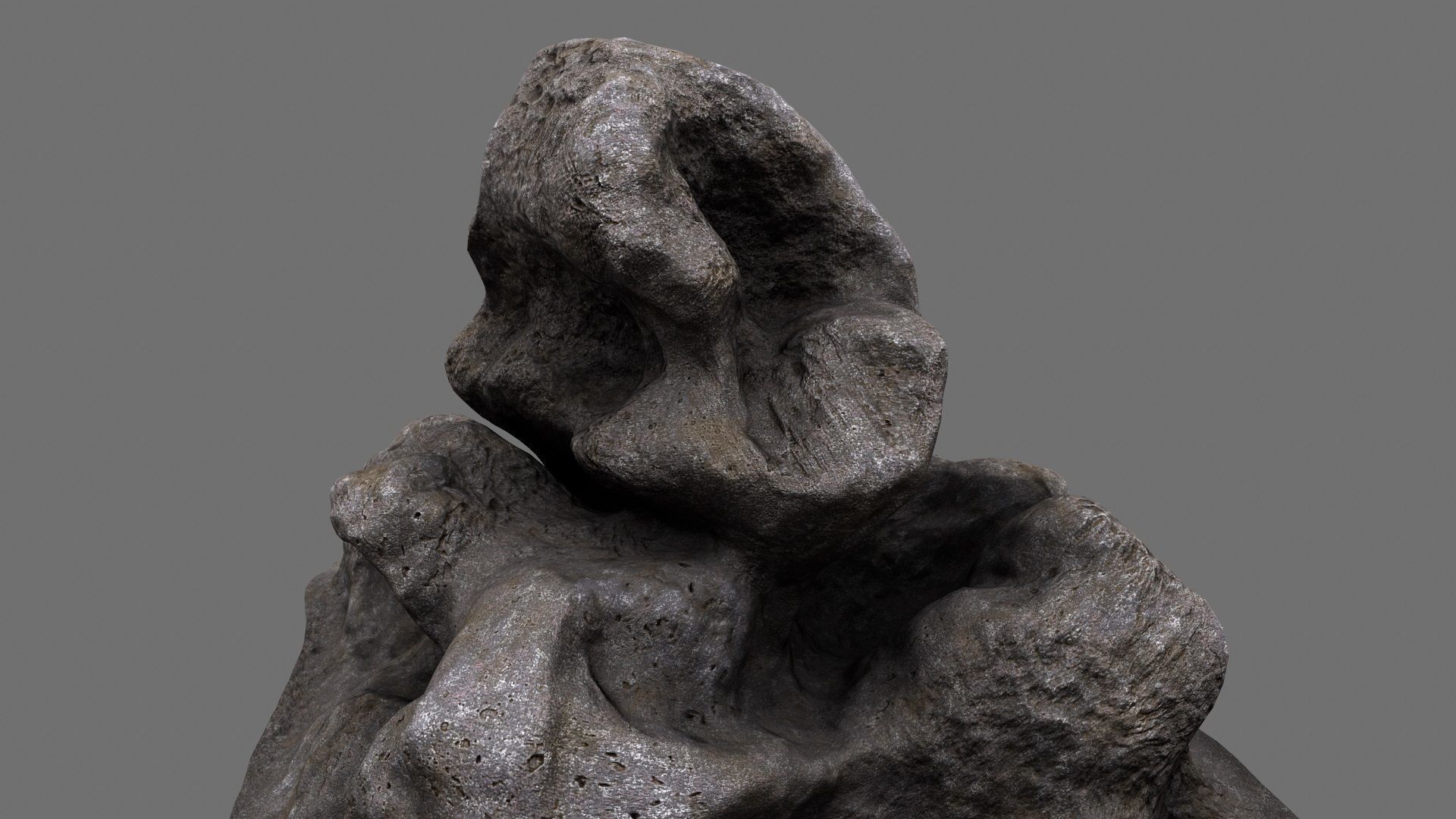 Rock Low-poly 3D model_13