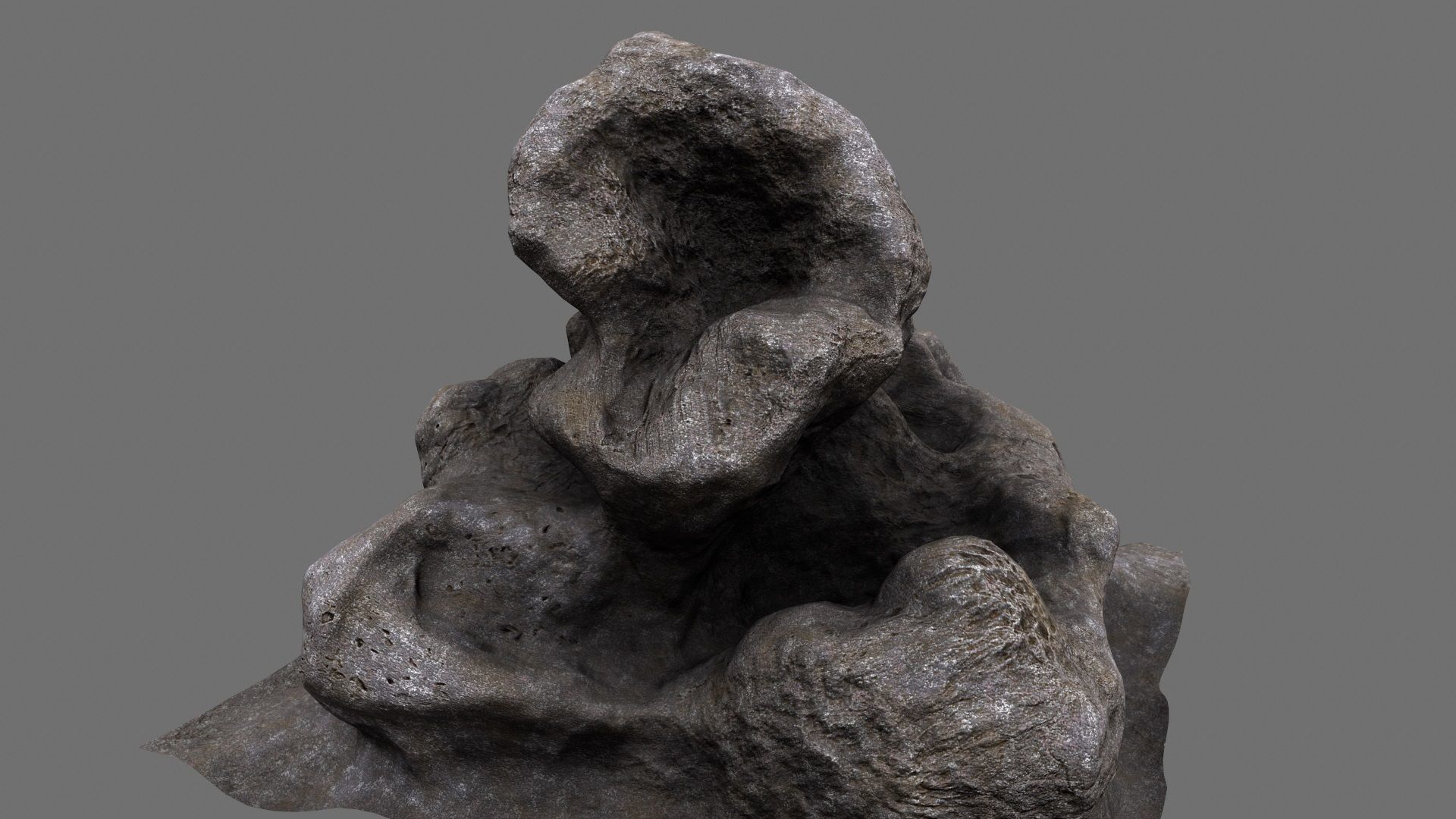 Rock Low-poly 3D model_18