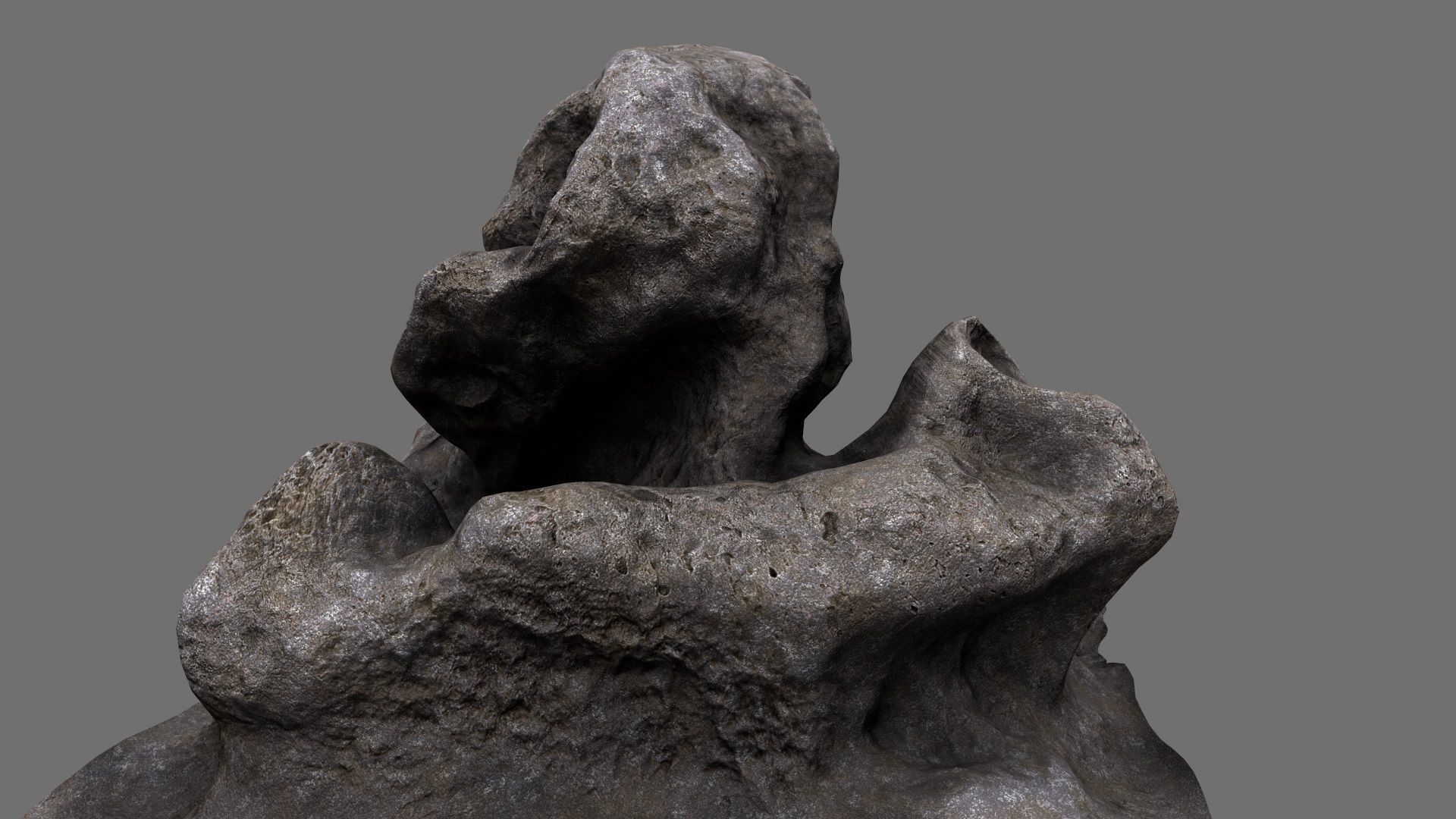 Rock Low-poly 3D model_16