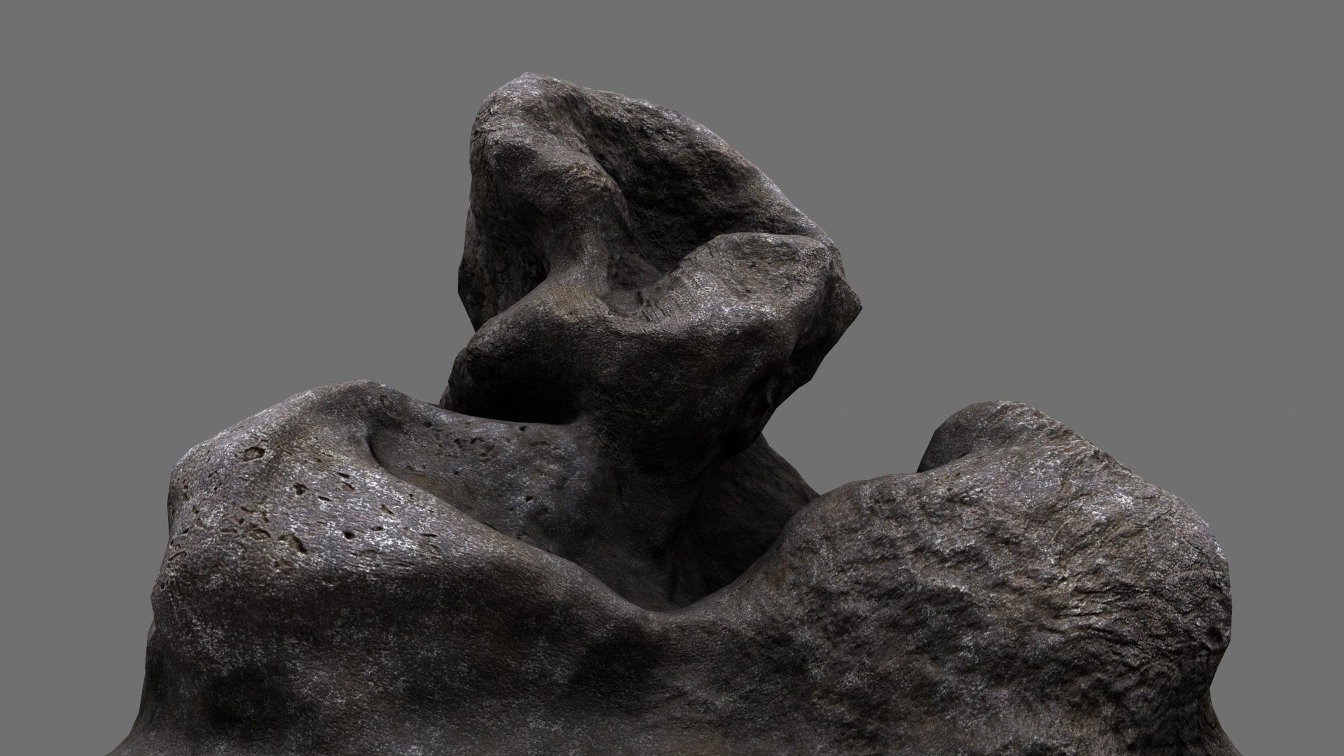 Rock Low-poly 3D model_8