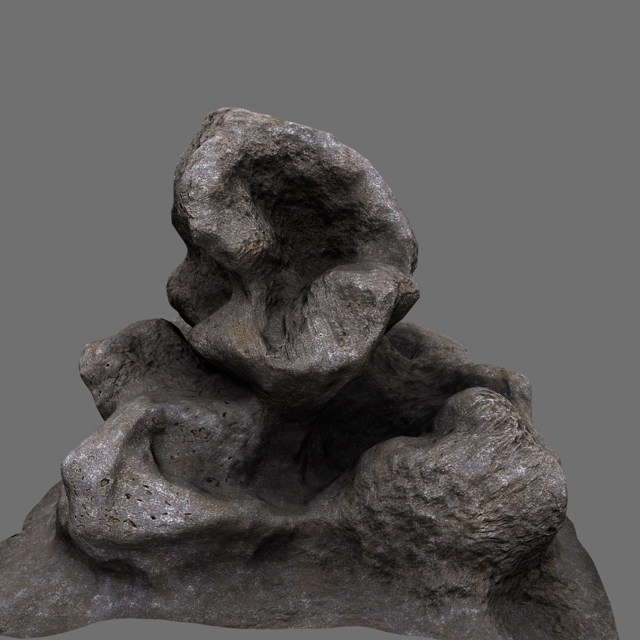 Rock Low-poly 3D model_7