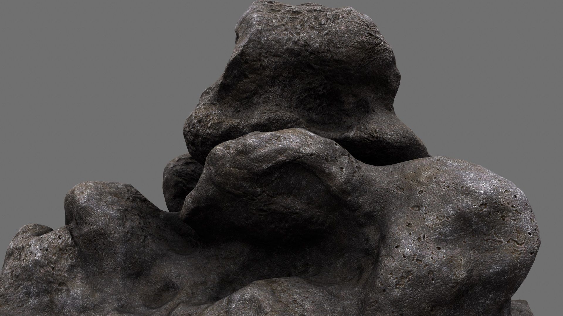 Rock Low-poly 3D model_19