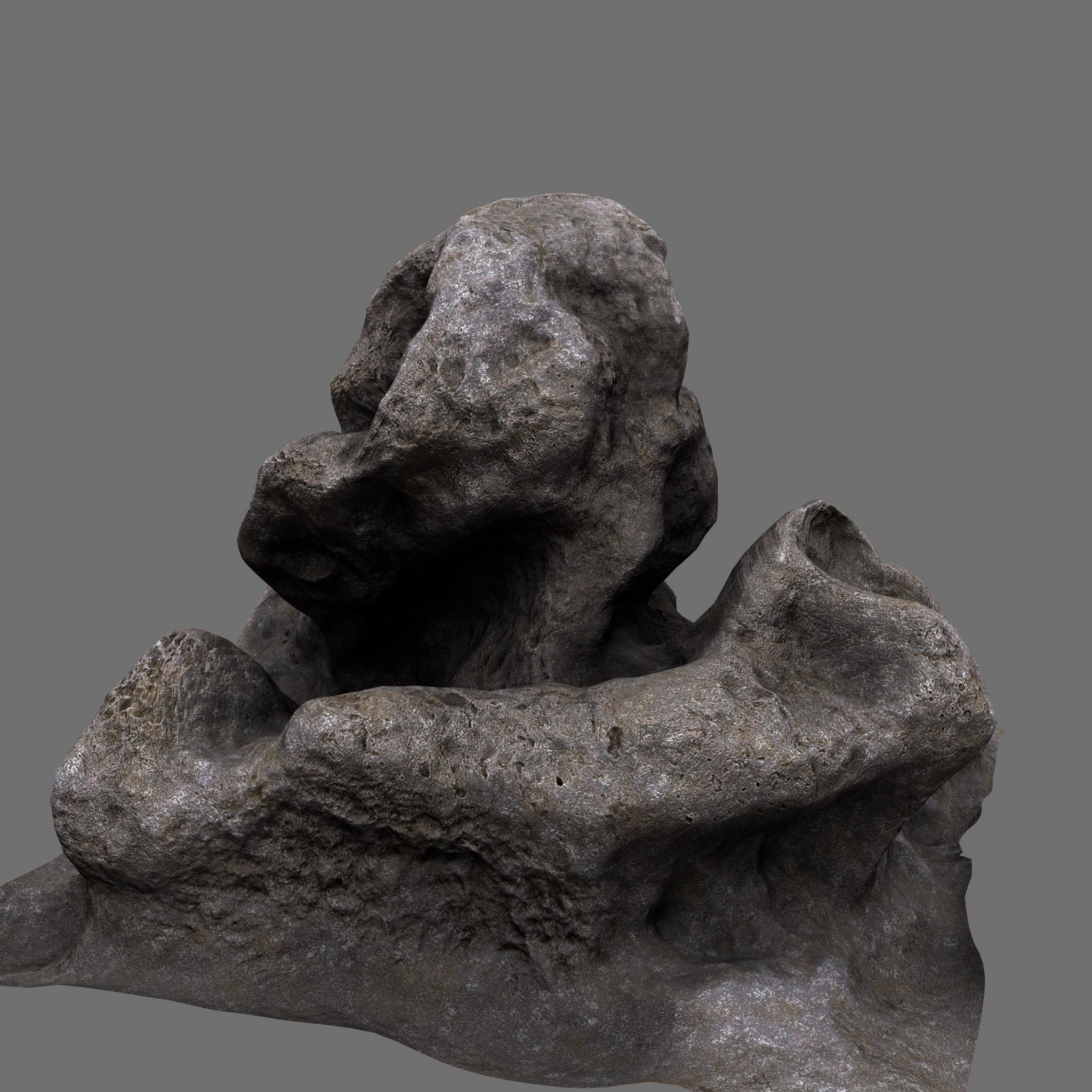 Rock Low-poly 3D model_12