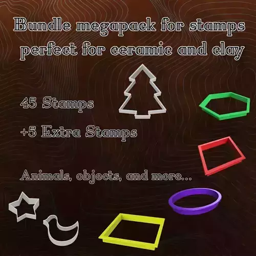 Bundle megapack Stamps for ceramic or clay
