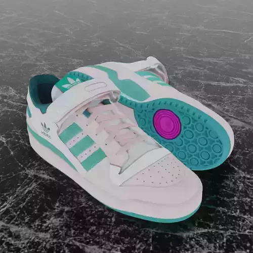 ADIDAS FORUM LOW - AQUA 3D SHOES
