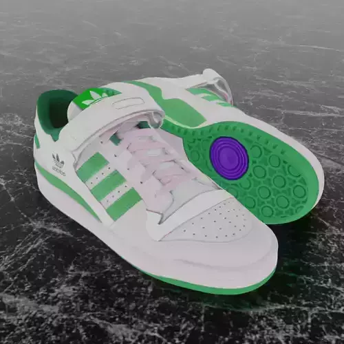 ADIDAS FORUM LOW - GREEN 3D SHOES