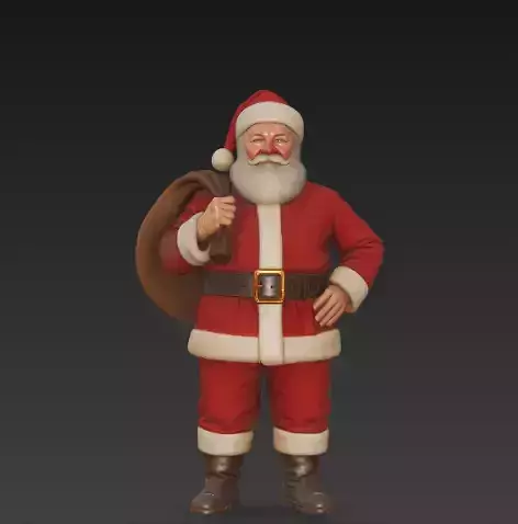 Classic Realistic Santa Claus - PBR Rigged Character