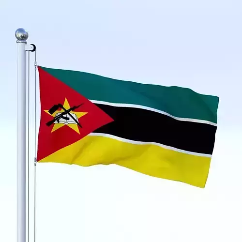 Animated Mozambique Flag