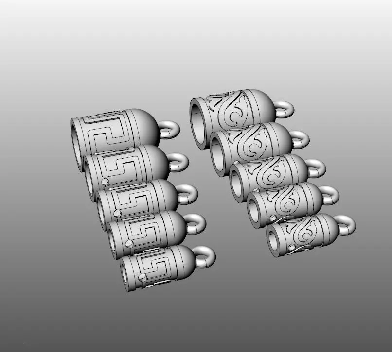 Inserts for leather laces 3D print model