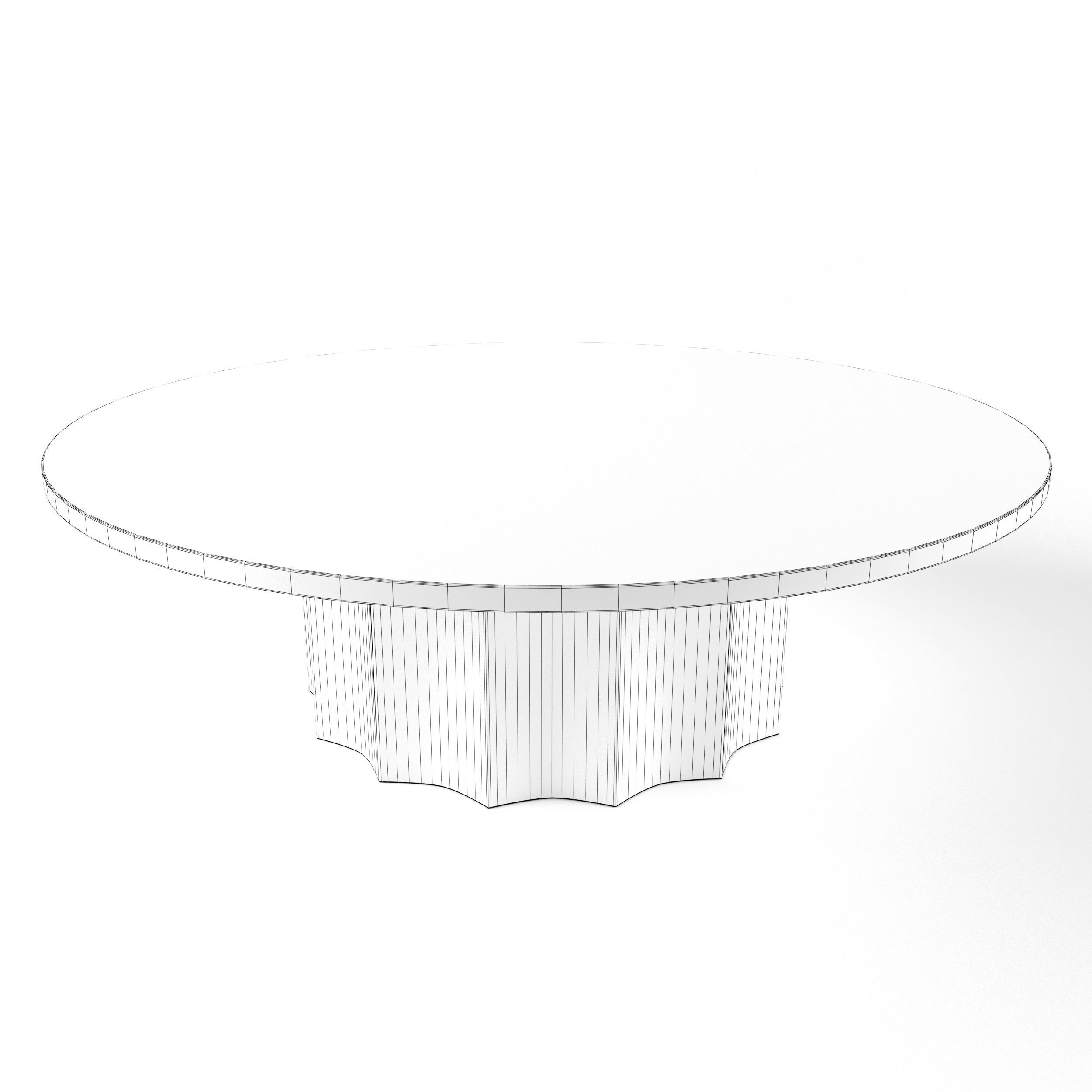 Normandie Cocktail Table 3D model_3