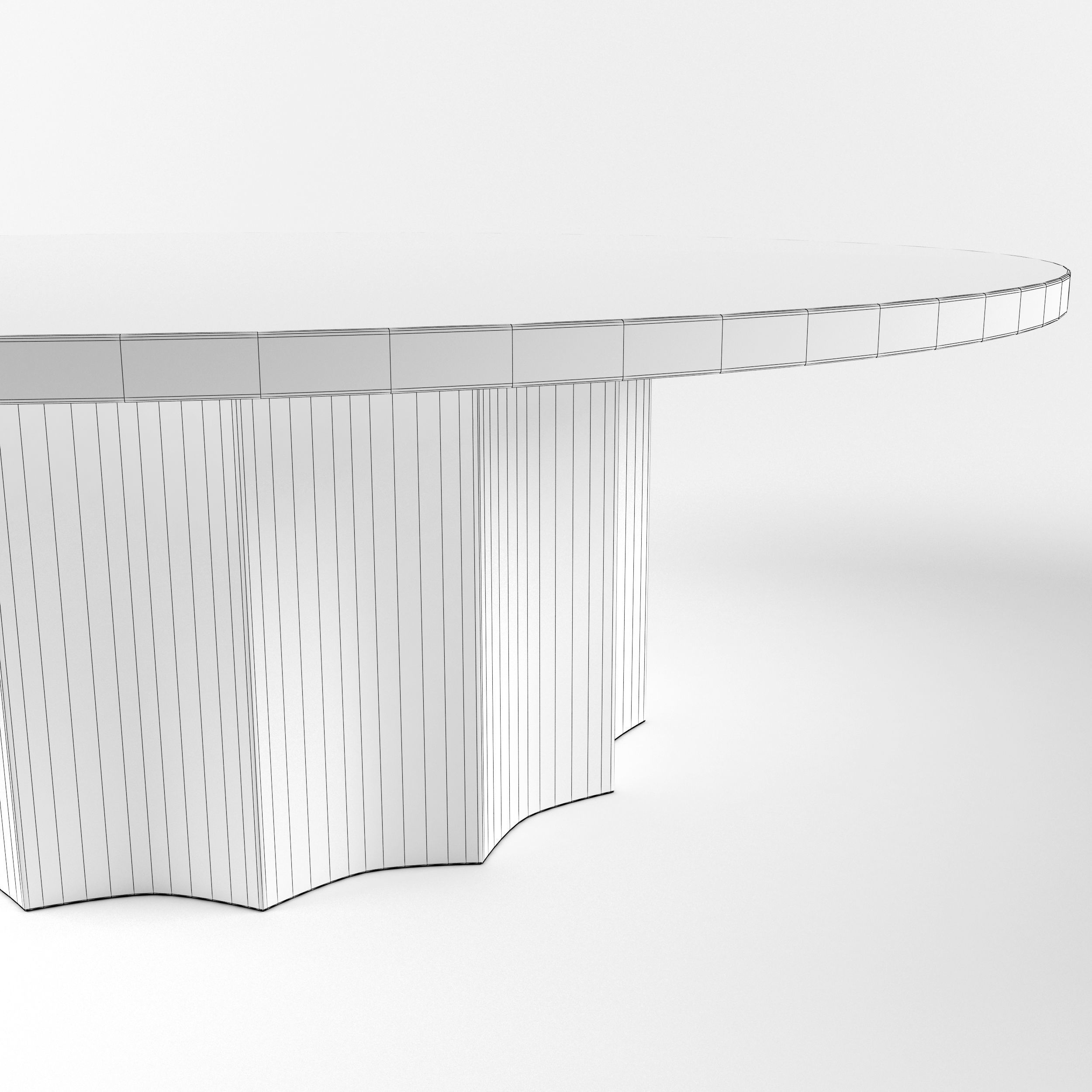Normandie Cocktail Table 3D model_2