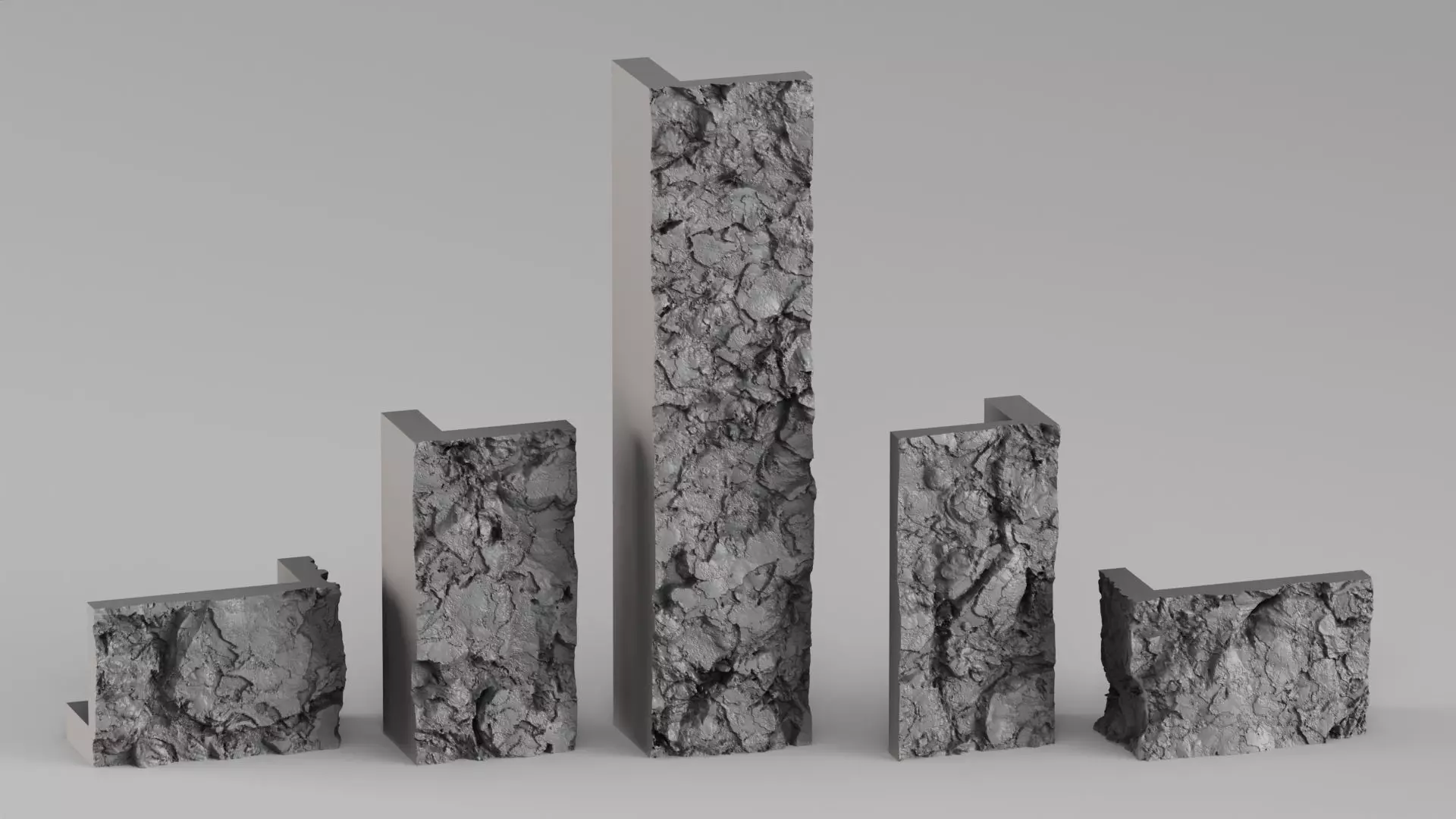 001680 Fireplace Stone Shelf High-Resolution 3D Scan 3D print model