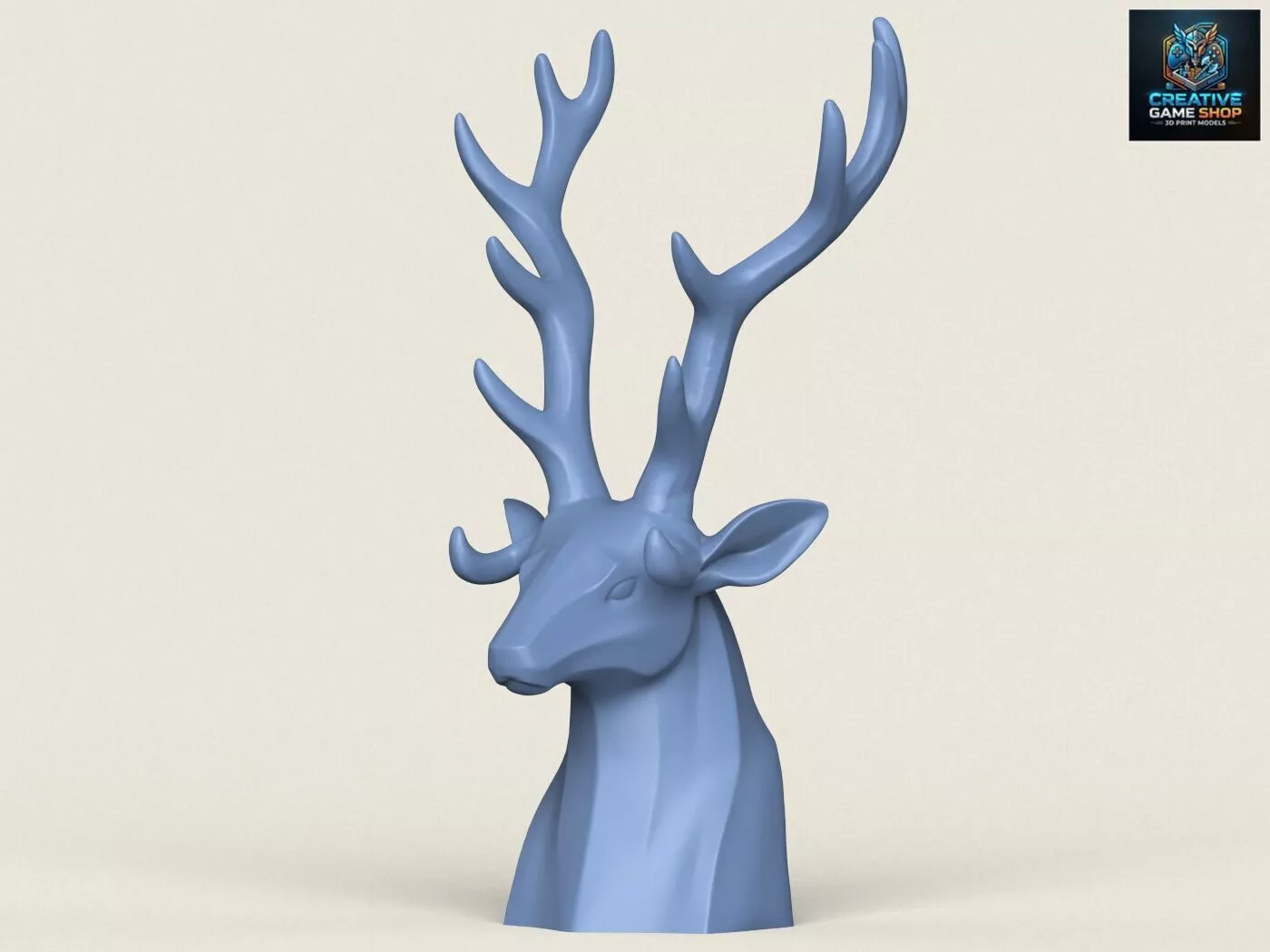 Deer Head Object Holder 3D print model