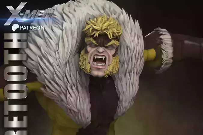 SABRETOOTH STL FILE X-MEN PROJECT