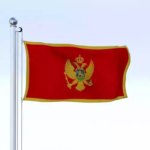 Animated Montenegro Flag